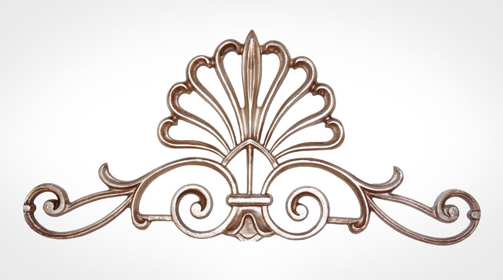 French Shell Crown, Antique Silver, No Crystal