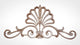 French Shell Crown, Antique Silver, No Crystal