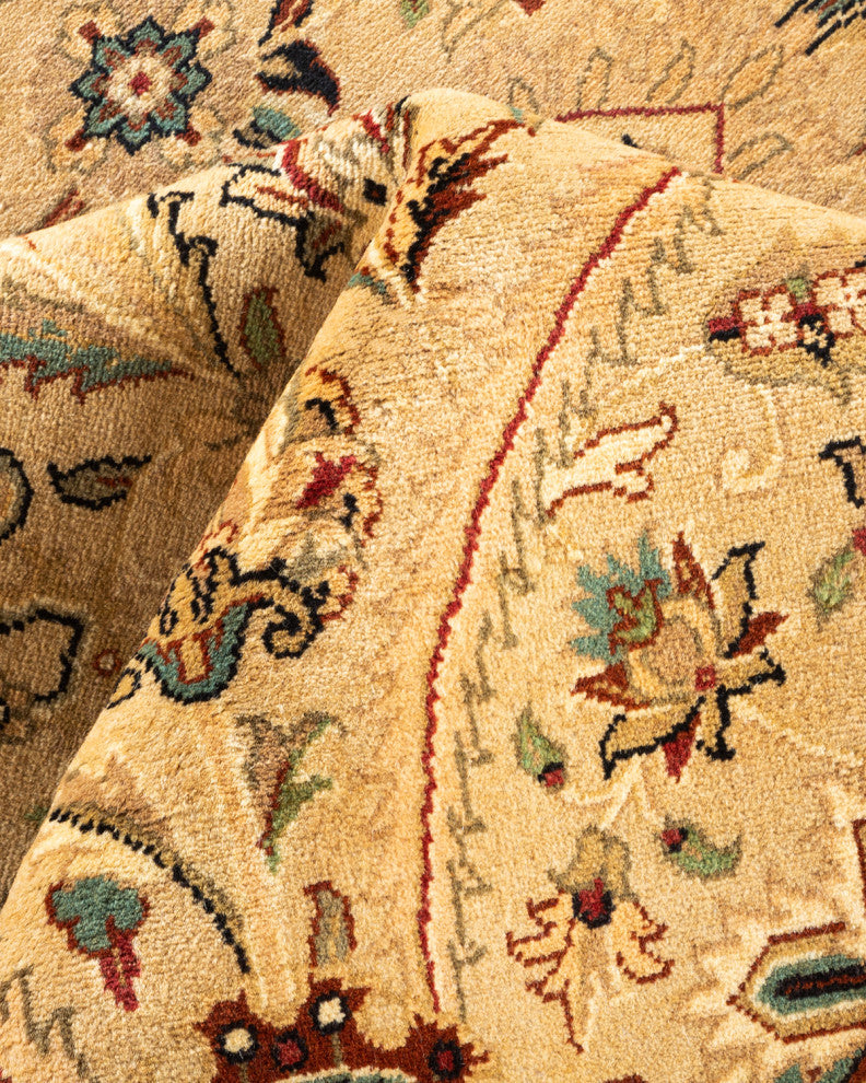 Mogul, One-of-a-Kind Hand-Knotted Area Rug Yellow, 9'1"x12'2"