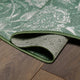 My Magic Carpet Washable Rug Kalini Floral Green, 6' X 6'