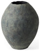 Gobi 20Lx23H Small Gray Ceramic Oval Vase