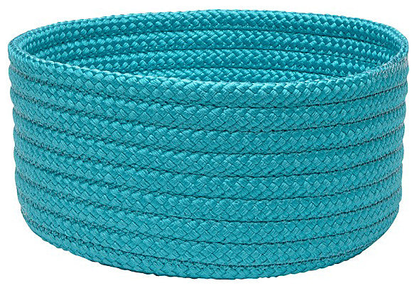Colonial Mills Basket Simply Home Solid Turquoise Round