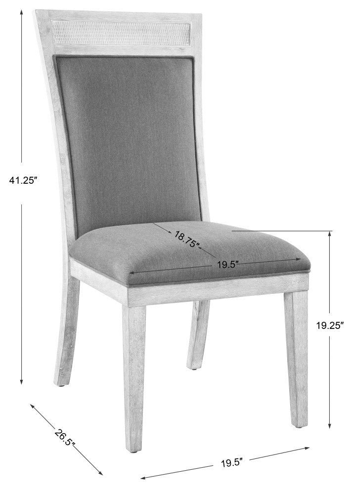 Uttermost Encore Dark Gray Armless Chair