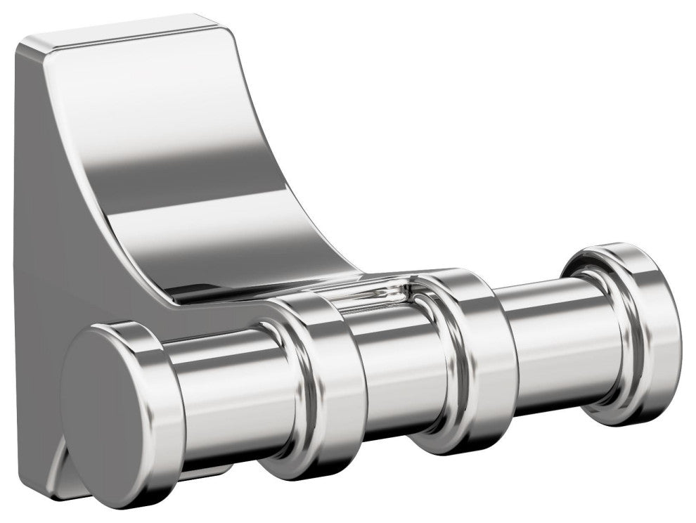 Davenport Transitional Double Robe Hook, Chrome