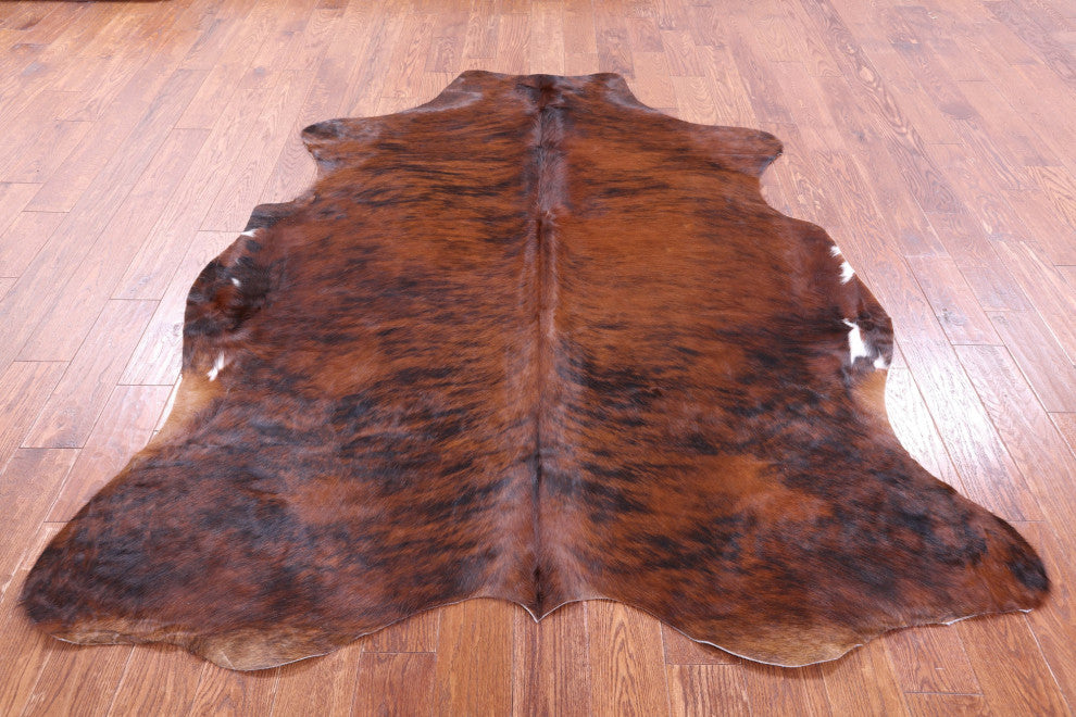 Brindle Natural Cowhide Rug 7' 1" X 6' 1" C2334