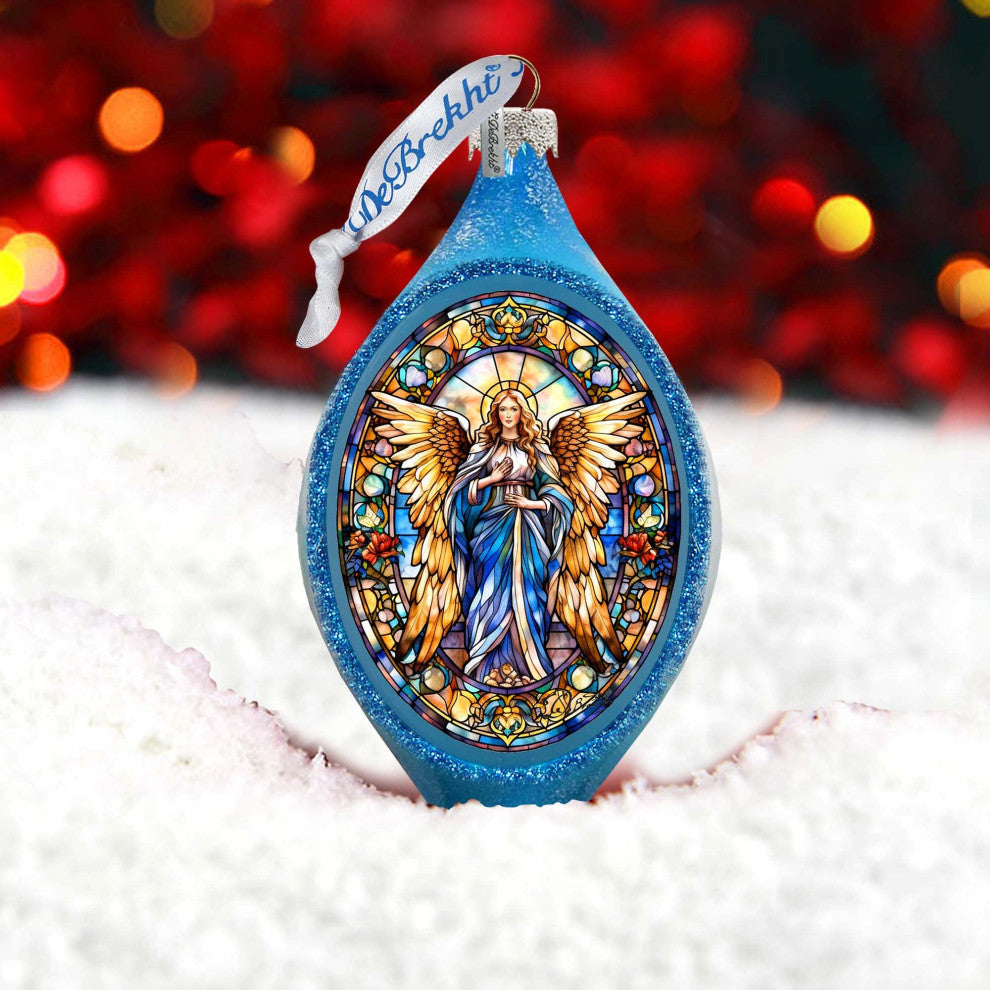 Angel of the Sea Drop Glass Ornament Nativity Holiday Decor