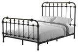 Furniture of America Cecil Transitional Metal Twin Spindle Bed in Antique Black