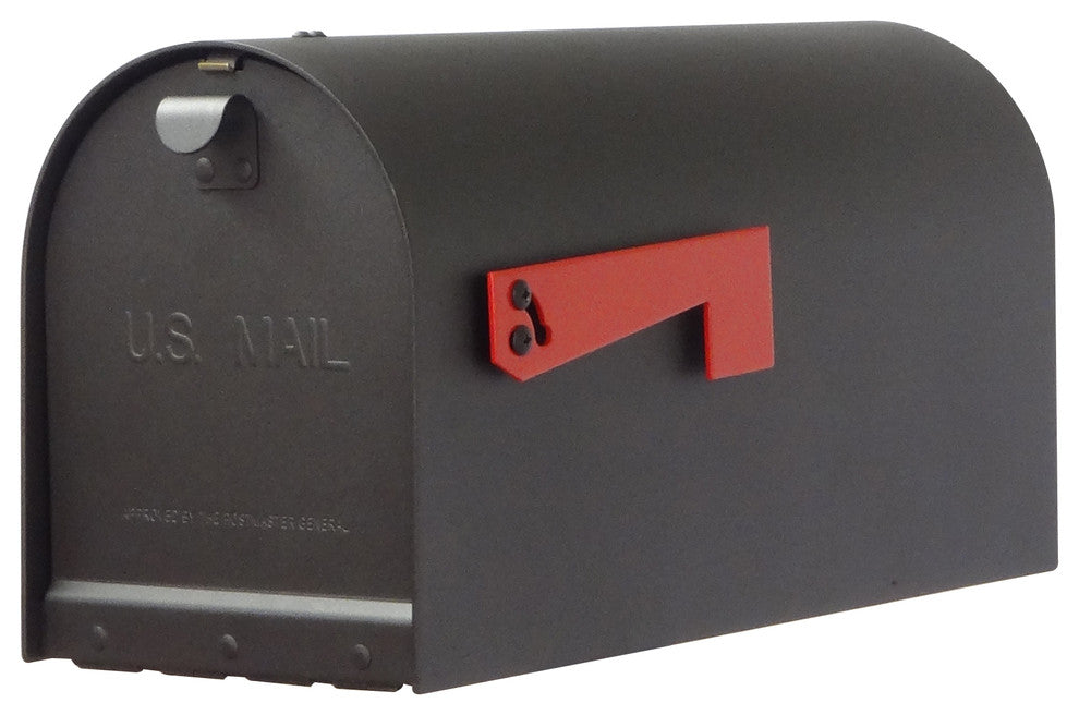 Titan Aluminum Mailbox With Floral Front Single Mailbox Mounting Bracket