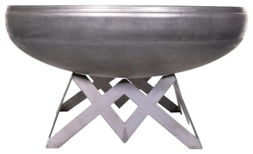 Ohio Flame Liberty Round Steel Fire Pit, 36" Round, Angular Base