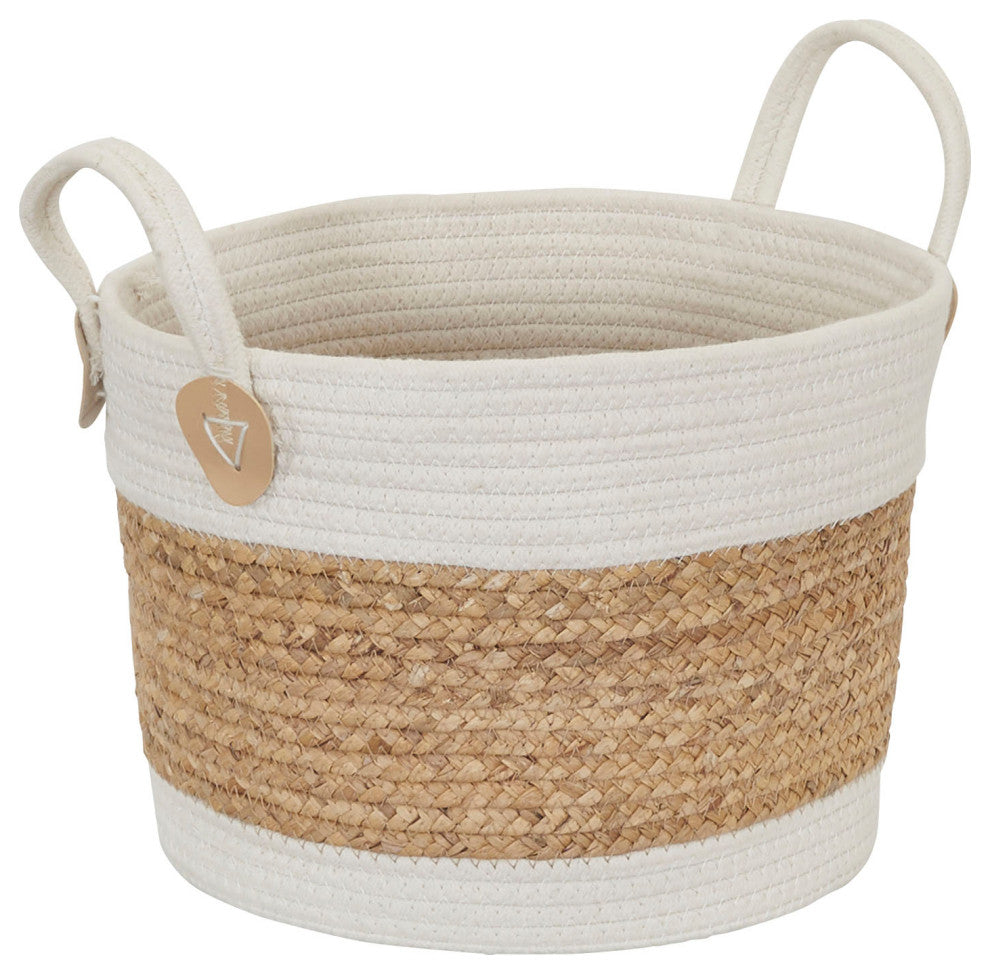 Corn and Hyacinth Wicker Basket