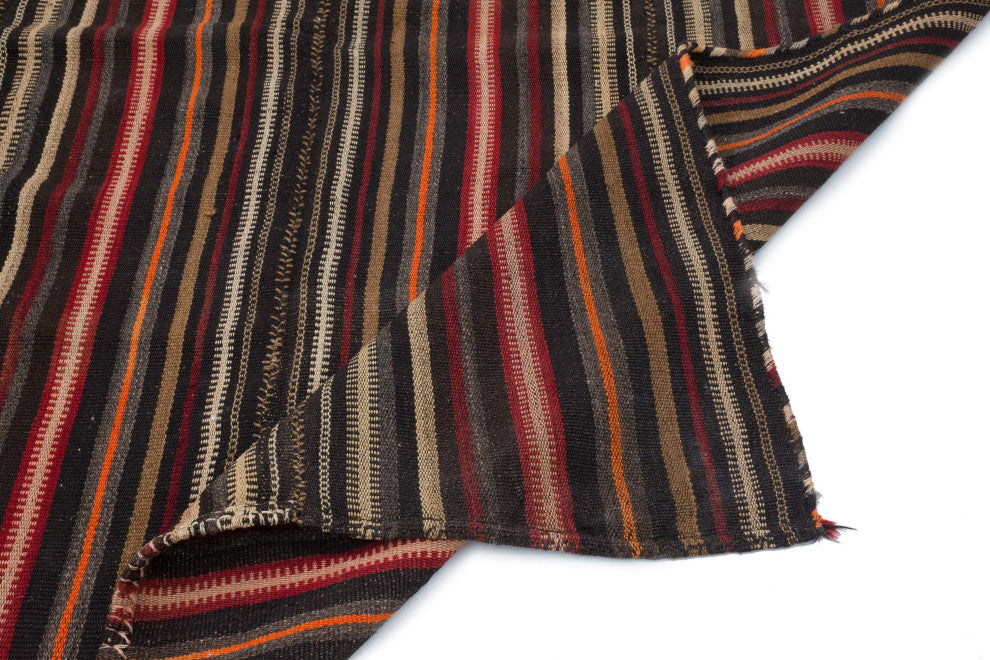 Vintage Anatolian Kilim Rug 5' 4" x 6' 11", 64 in. x 83 in.