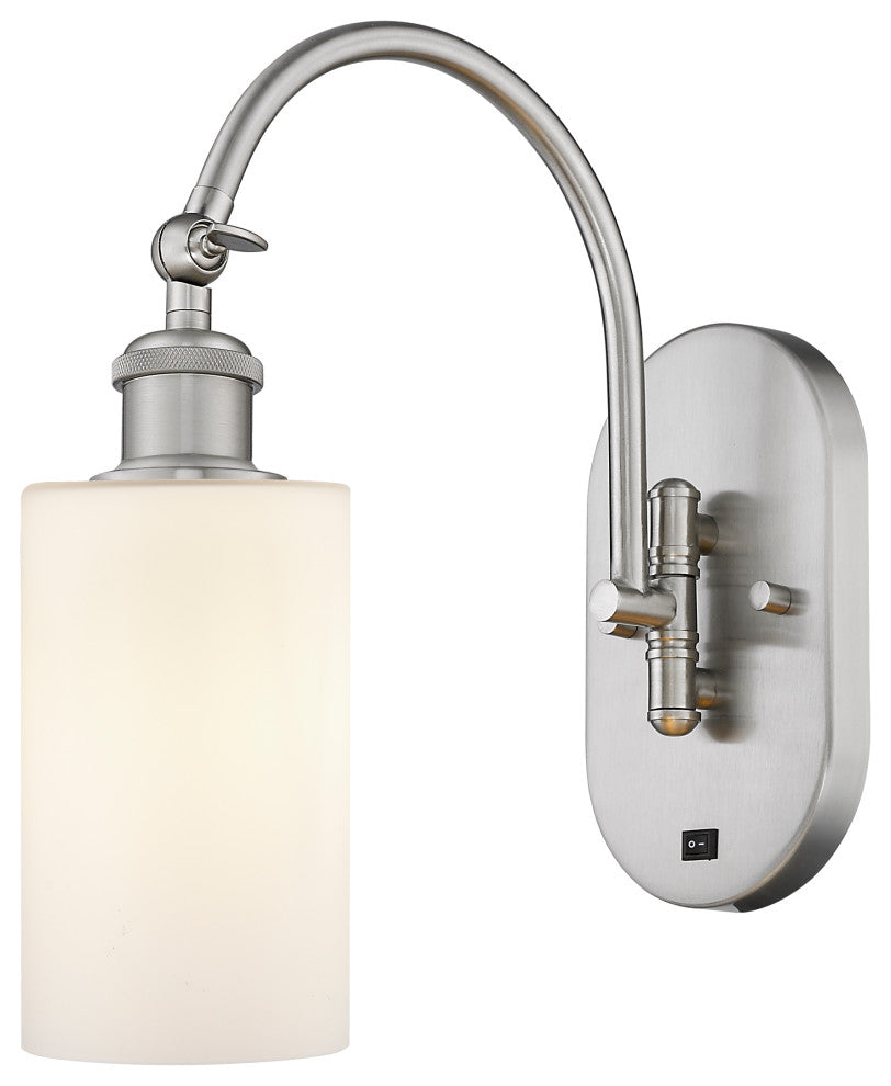 Innovations 518-1W-SN-G801 Clymer 1 Light 5.3" Sconce, Brushed Satin Nickel