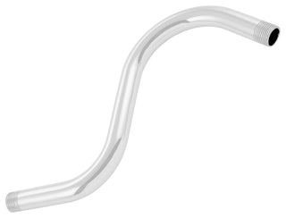 8" S-Shaped Shower Arm And Flange, Powder Coated White