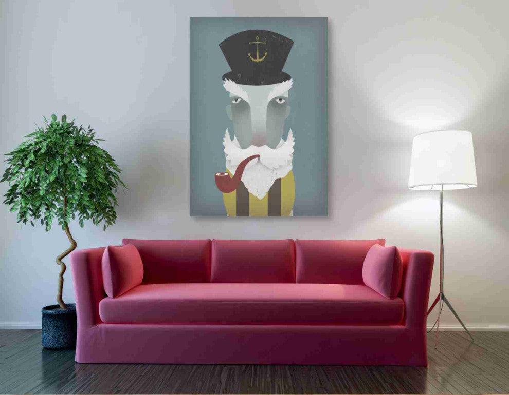 Epic Graffiti ''Fisherman I'' by Ryan Fowler, Giclee Canvas Wall Art, 40"x60"