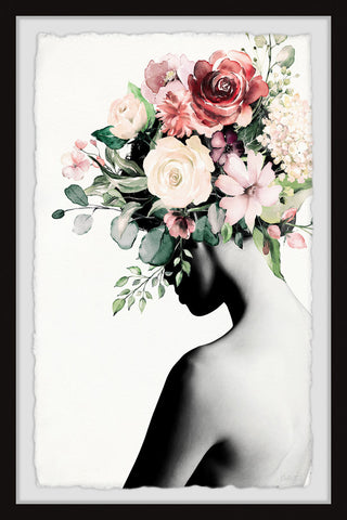 "Blooming Back" Framed Painting Print, 12"x18"