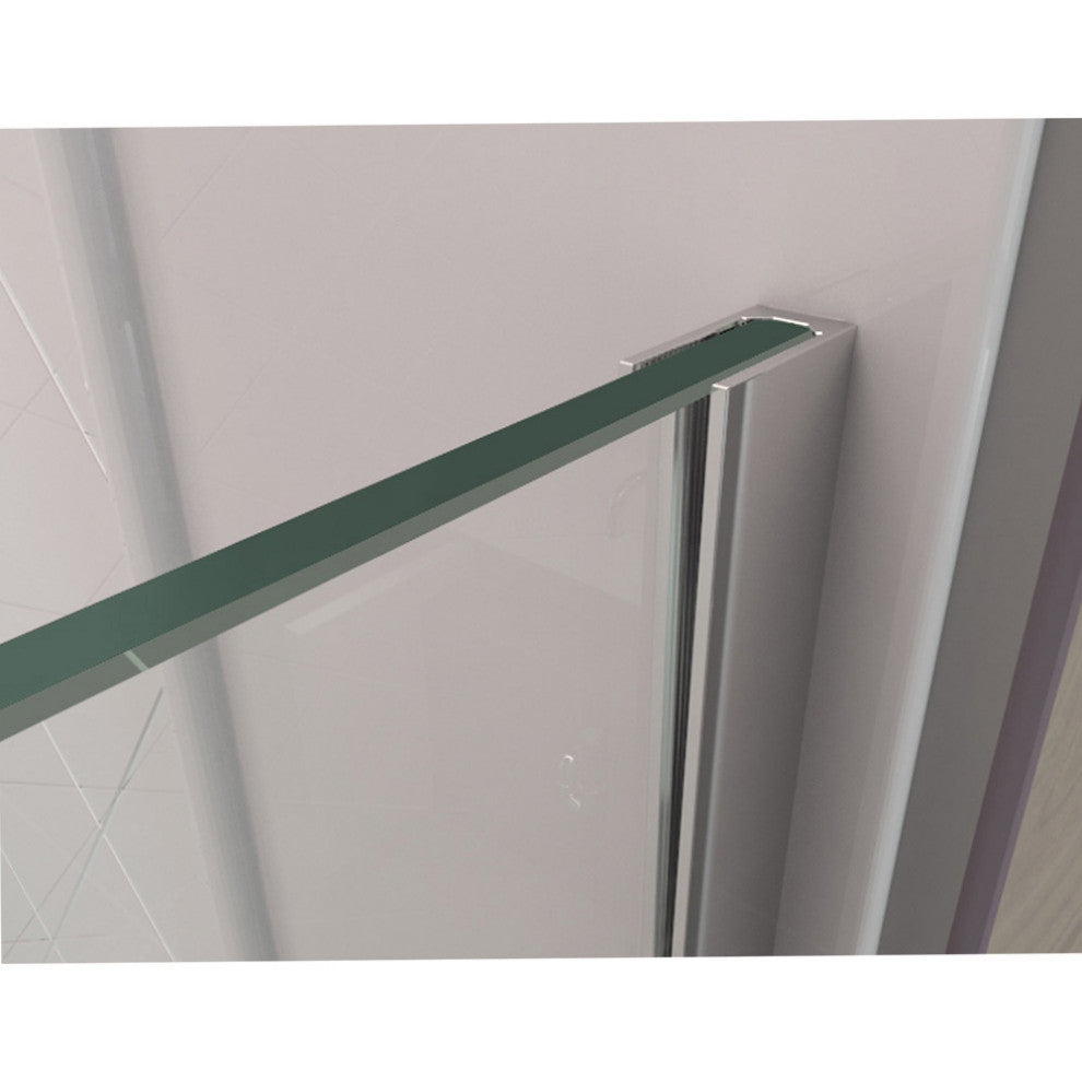 Linea 30"x72" Open Entry Design, Frameless Shower Door, Oil Rubbed Bronze