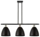 Ballston Dome Island Light, Black Antique Brass, Matte Black