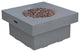 Branford Square Light Gray Concrete 34" Propane Fire Table by Modeno