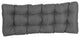 46"X19" Tufted Solid Outdoor Spun Polyester Loveseat Cushion, Cool Gray