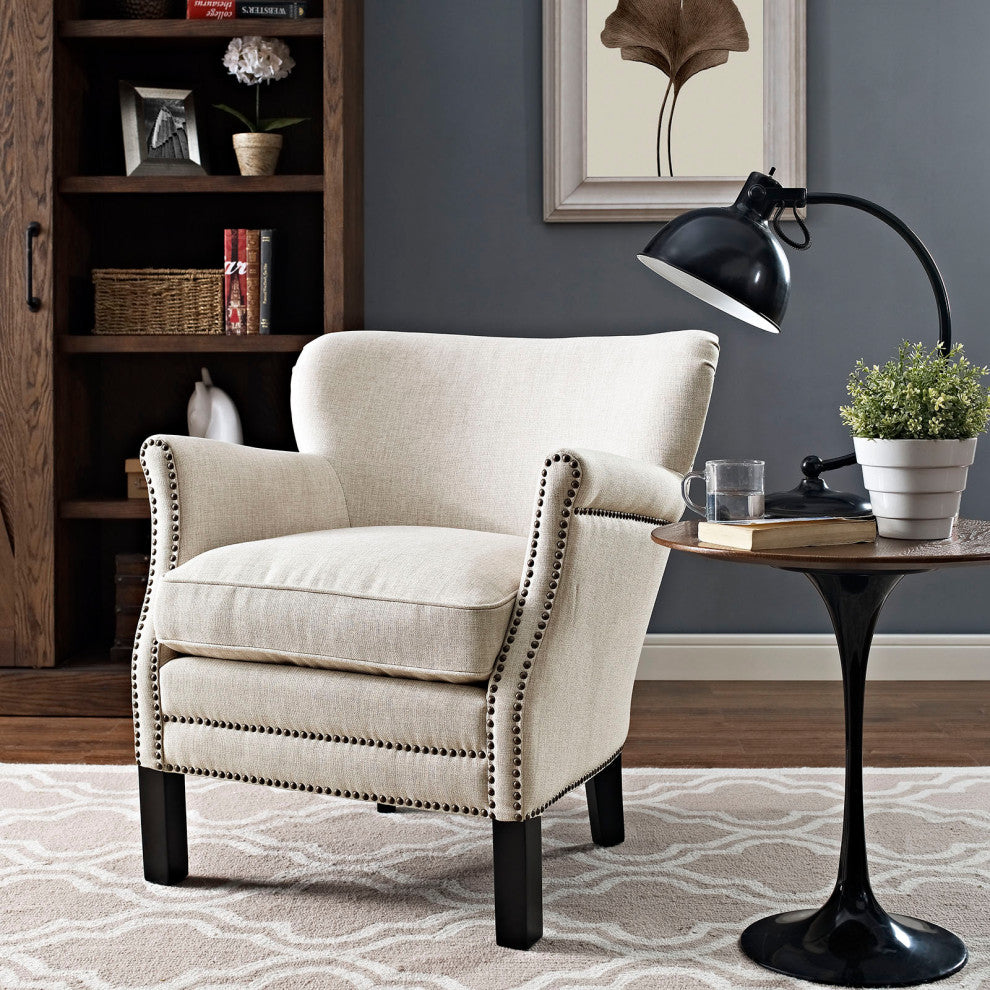 Sand Key Upholstered Fabric Armchair