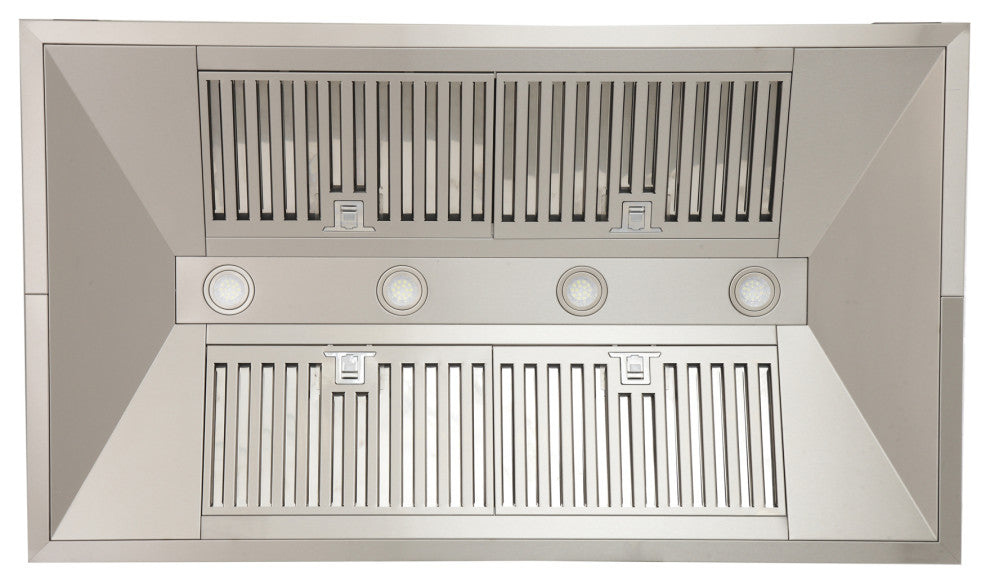 Professional 900 CFM Island Mount Range Hood, Stainless Steel, 48 Inch