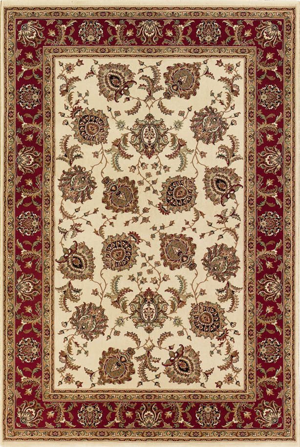 Oriental Weavers Ariana Collection Ivory/Red Oriental Indoor Area Rug 5'3"X7'9"