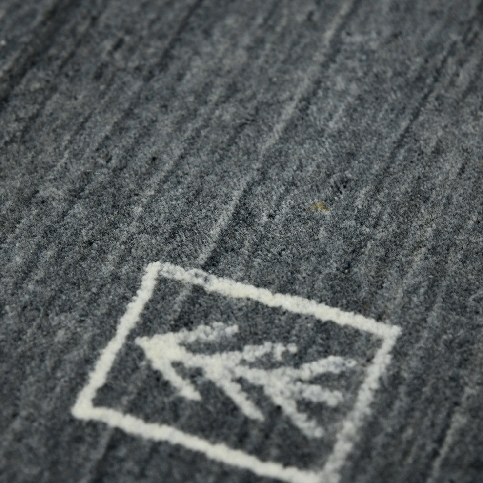 Blend Yorkshire Area Rug, Charcoal, 2' x 3', Striped