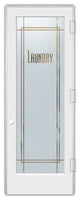 Laundry Door - Ultra Laundry - Primed - 36" x 96" - Knob on Left - Push Open