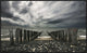 "Sea Defense" Framed Canvas Giclee by Leon, 41x25"