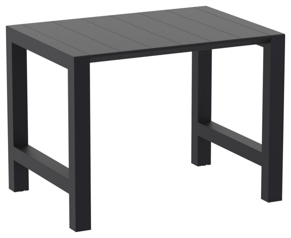 Vegas Air 5-Piece Bar Set With 39"-55" Extendable Black