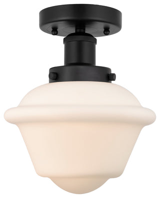 Innovations Oxford 1-Light 6.5" Semi-Flush Mount Matte Black