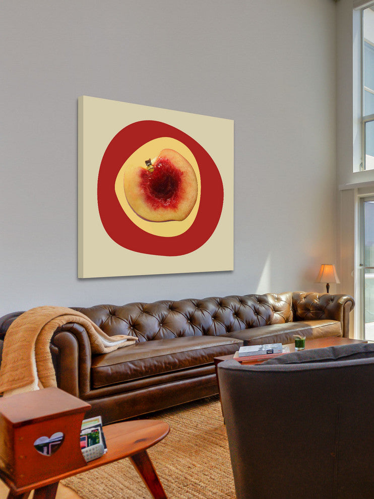 "September Peach 2" Painting Print on Canvas by Irena Orlov