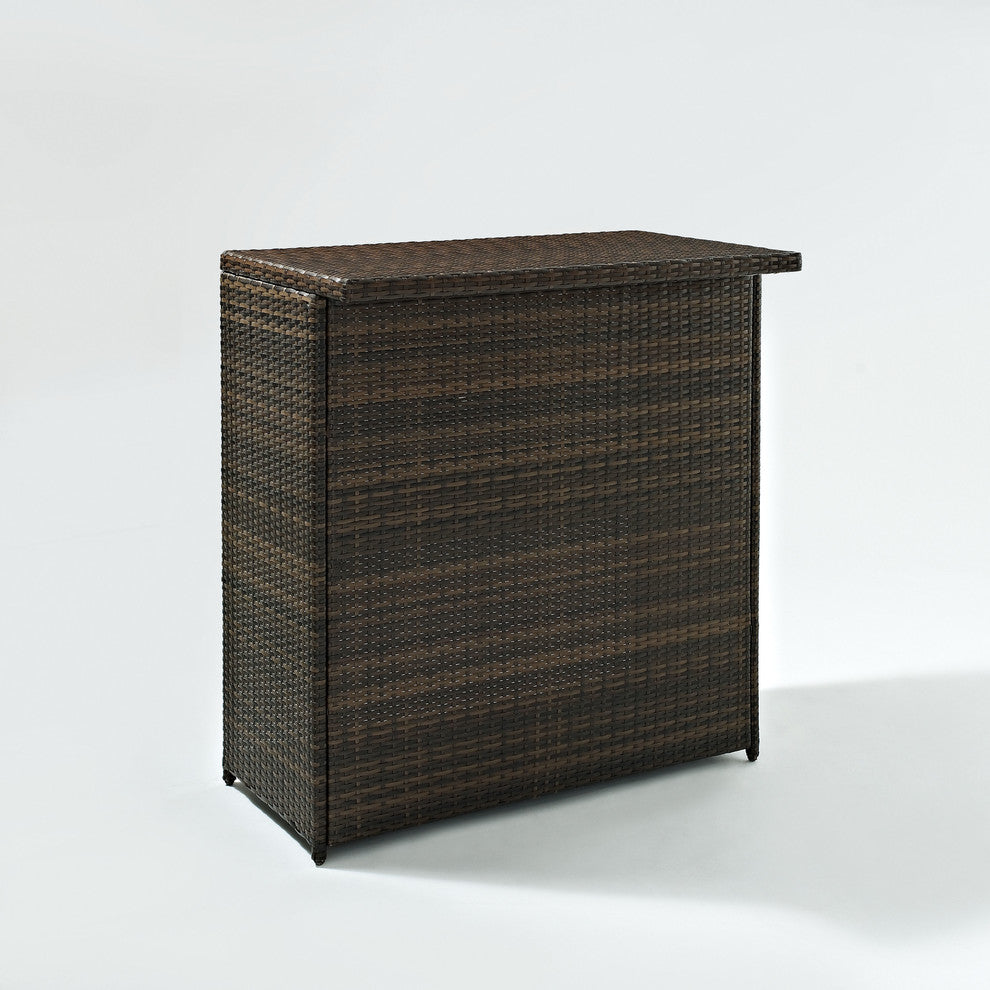 Palm Harbor 3-Piece Outdoor Wicker Bar Set