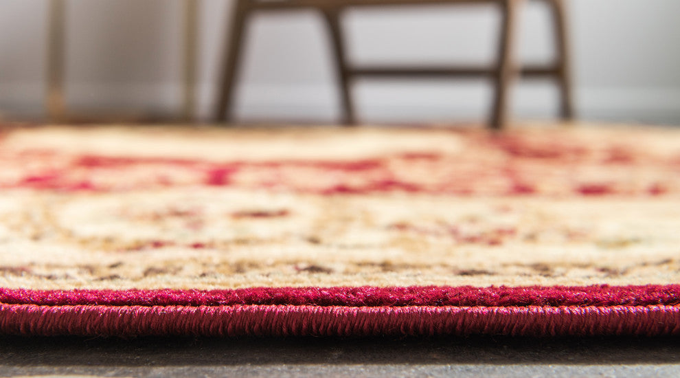 Unique Loom Red Phillipe Versailles 2' 2 x 3' 0 Area Rug