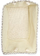 DII Burlap Bin Lattice Black Rectangle Large 18x12x15"