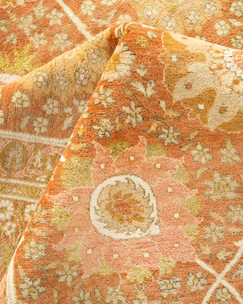 Ruby, One-of-a-Kind Hand-Knotted Area Rug Brown, 6'1"x9'0"