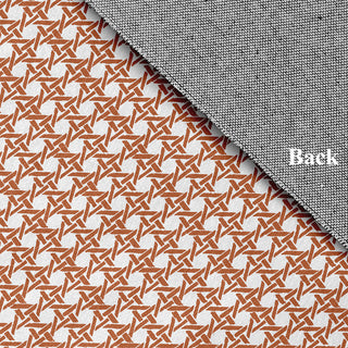 Rattan Geometric Rug, Nutmeg, 5'x7'