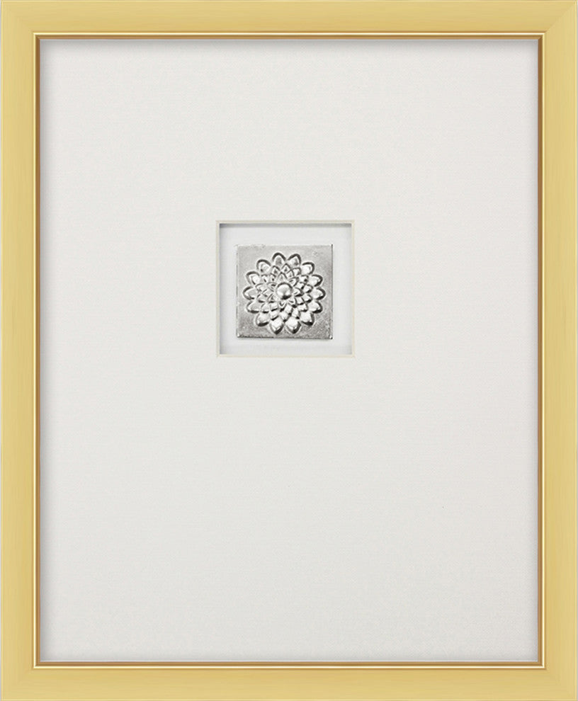 Silver Lotus Flower, Shadowbox