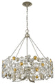 Vitozzi 4-Light Antique Silver Leaf Chandelier