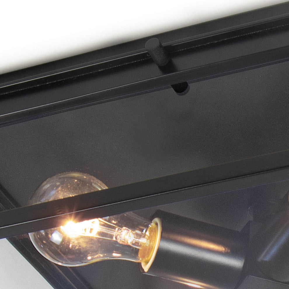 Sydney Outdoor Flush Mount, Black