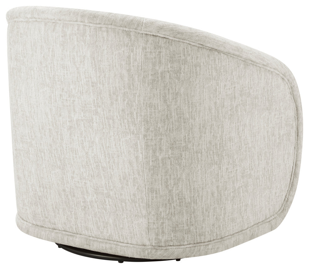 Margareth Fabric Swivel Accent Arm Chair, Pasadena Beige