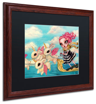 Natasha Wescoat 'Epic Adventure' Art, Wood Frame, Black Mat, 20x16