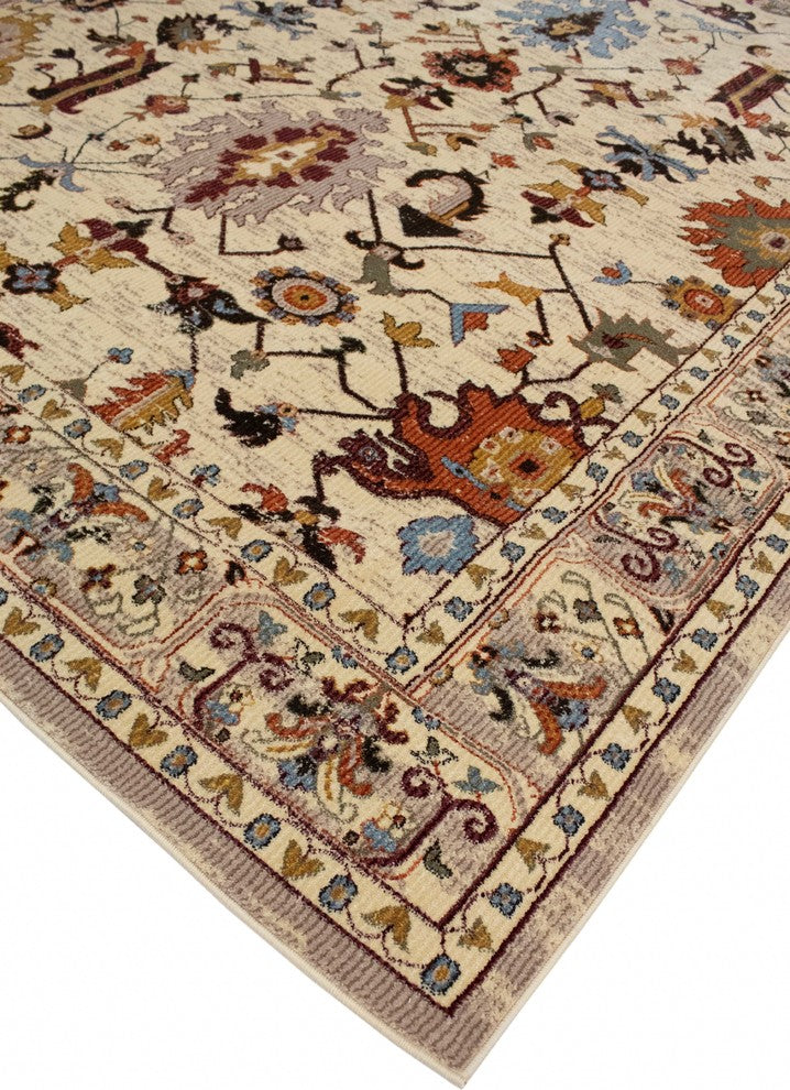 Noori Rug Traditional Velda Ivory/Beige Runner