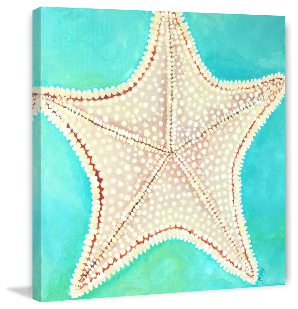 Marmont Hill, "Starfish Dots" by Nicola Joyner Painting on Wrapped Canvas, 48x48