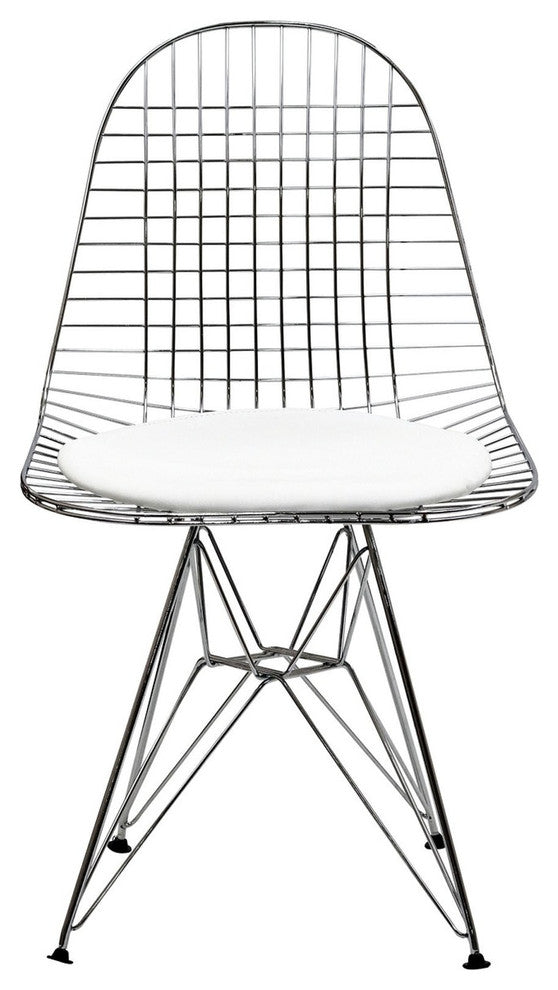 Tower Dining Side Chair in White