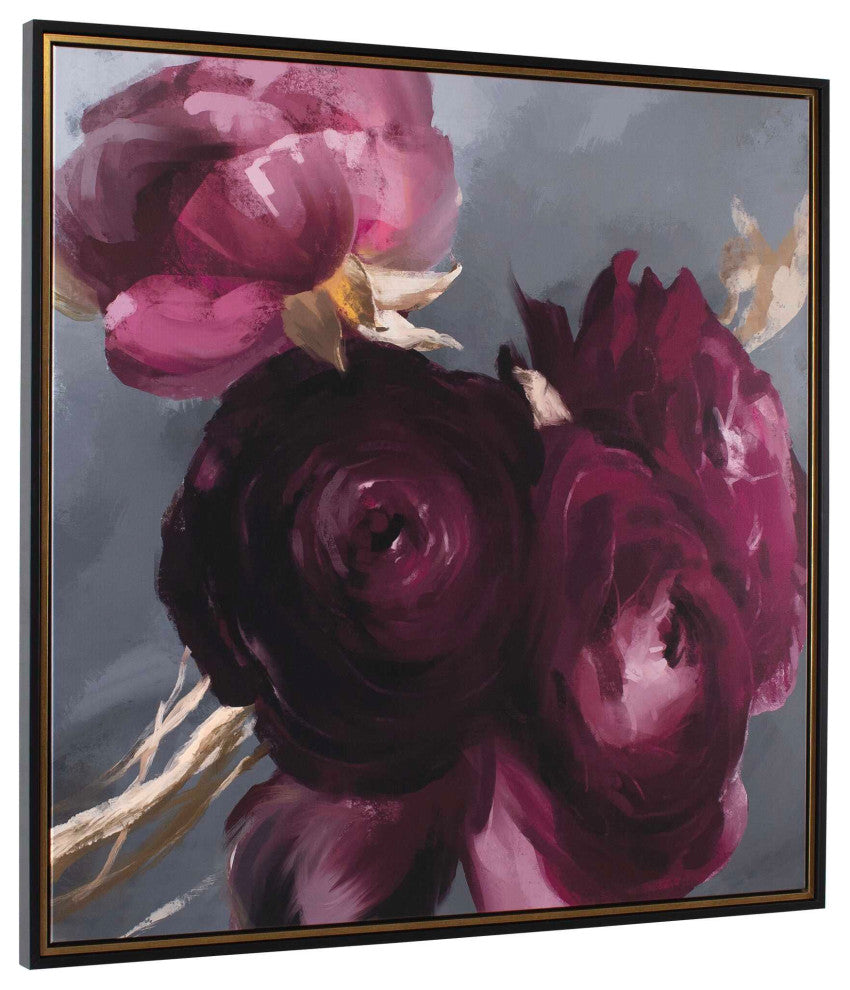 Uttermost Plum Ranculus Framed Floral Art