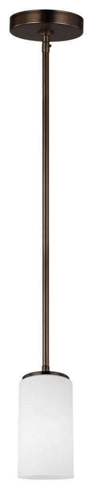 Generation Lighting 6124601 Alturas 4"W Outdoor Mini Pendant - Satin Brass