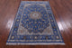 4' 0" X 6' 1" Persian Nain Wool & Silk Hand-Knotted Rug - Q13149