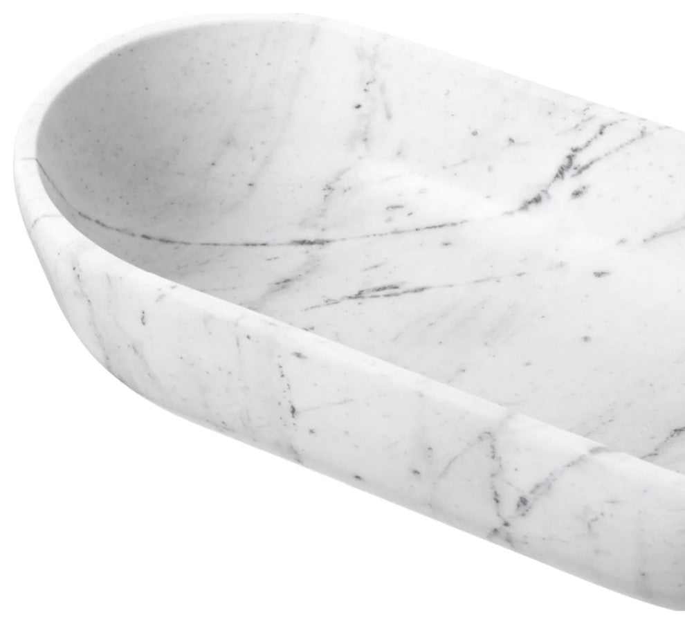 White Marble Bowl, Eichholtz Terrebonne