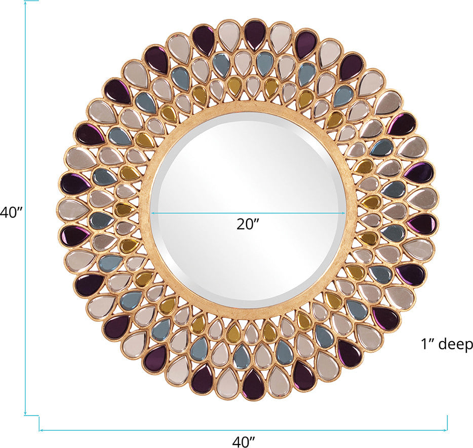 Howard Elliott Grace Round Mirror